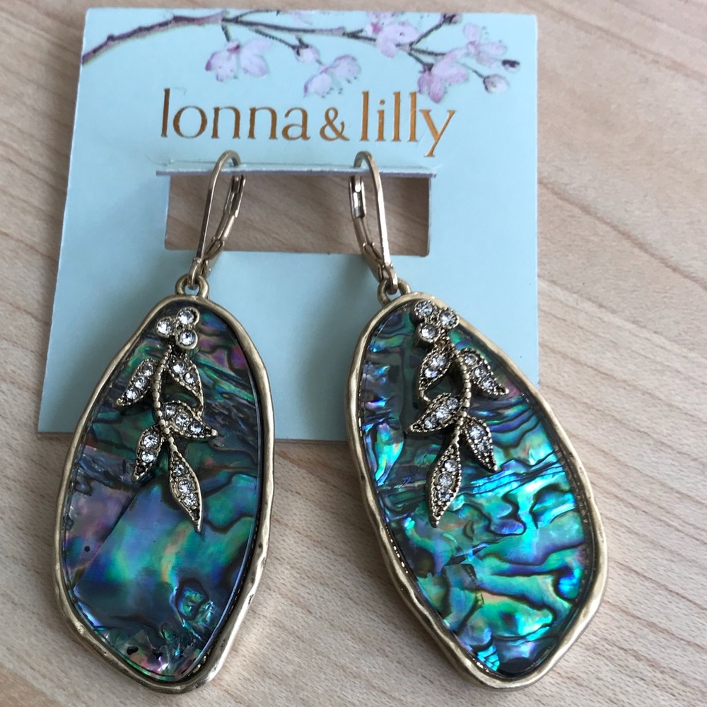 Lonna & Lilly Albolone Shell Drop Earrings